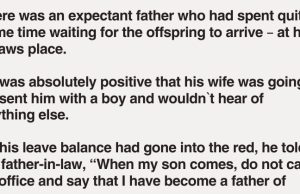 There was an expectant father