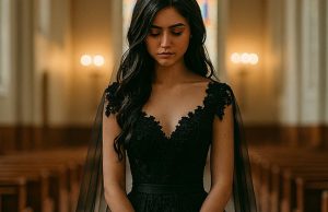 I Met A Bride in Black Wedding Dress.