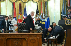 Health update given on man who passed out in front of Trump after clip of his reaction goes viral