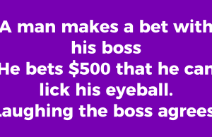 A man makes a bet with his boss