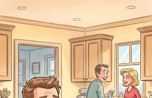 A young man was visiting his brother and sister-in-law for the holidays.