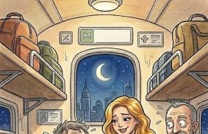 Three men, one woman, and a train ride to remember