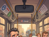 An elderly lady got on a bus one afternoon carrying a large bag of peanuts.