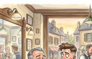 A Guy Stuck His Head Into A Barbershop