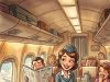 There was a man on a plane who tried to order a whiskey.